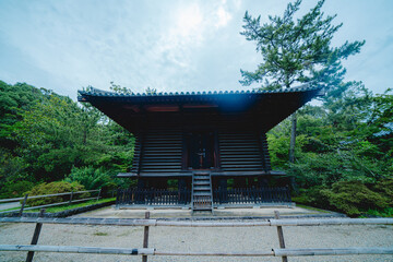 唐招提寺の美しい庭園