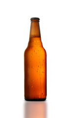 glass bottle with beer