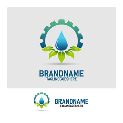 mineral water industrial logo, mineral water logo symbol, for your company logo and web design, transparent background