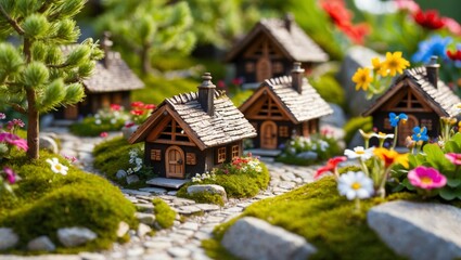 Fototapeta premium miniature house 