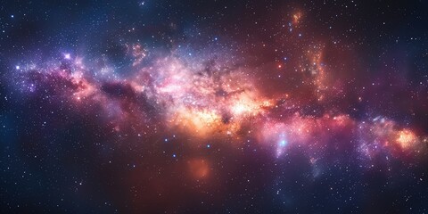 Fototapeta premium Cosmic Brilliance: A Mesmerizing Celestial Tapestry