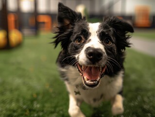 Fototapeta premium Unlocking Your Dog's Potential Comprehensive Agility Training for Enhanced Performance and a Stronger Bond, Improve Your Dog's Agility, Speed, and Coordination with Our Expert-Led Training Program