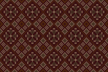 Ethnic pattern seamless pixel art for Fabric geometric ethnic pattern seamless,Pixel pattern art wallpaper Background, Design for fabric, curtain, carpet ,geometry seamless pattern art illustration