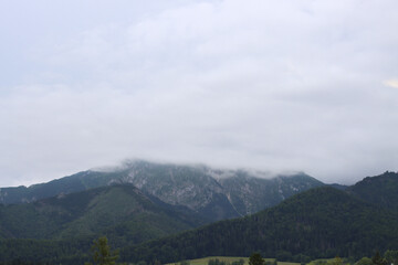 Fototapeta premium clouds over the mountains