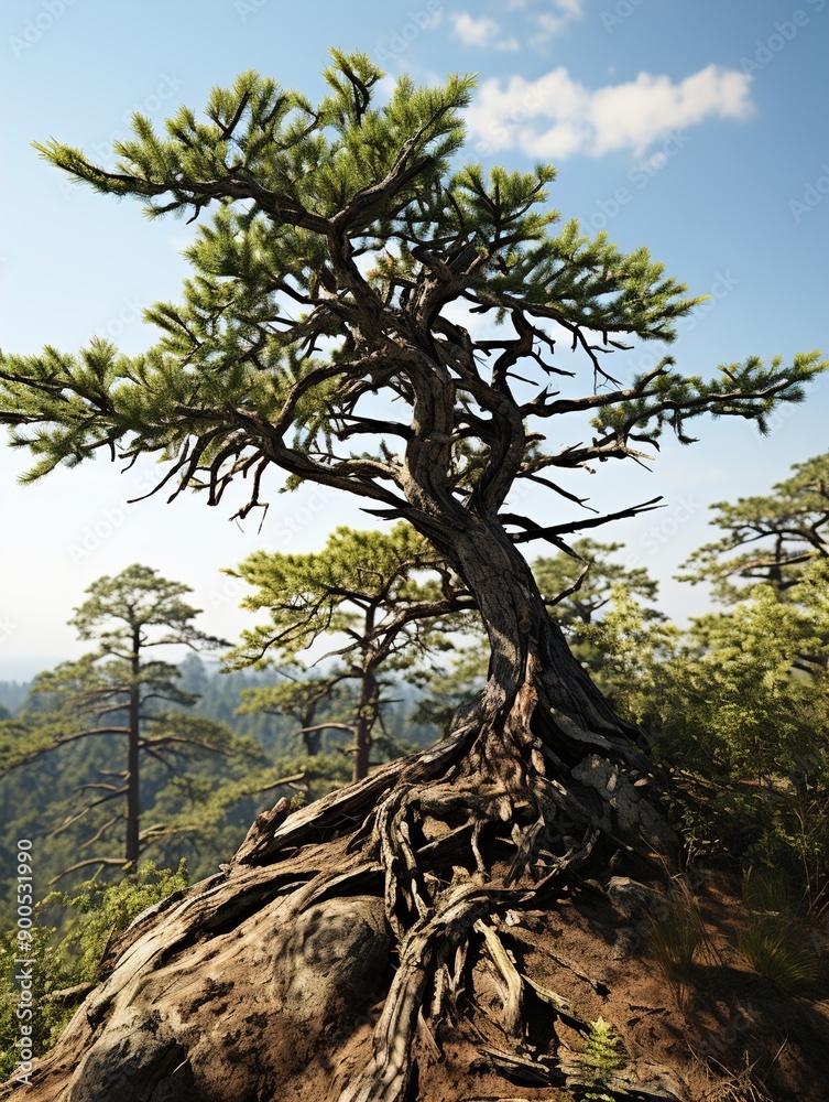 Canvas Prints tree in the mountains