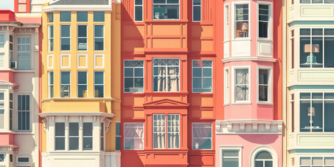 Fototapeta premium Architectural Diversity: A montage of buildings showcasing diverse architectural styles from around the world.