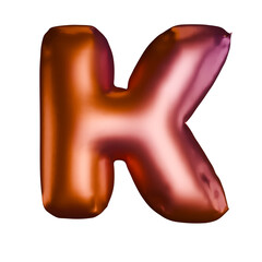 Letter K Shaped Balloons