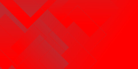 Fototapeta premium Red color square pattern on banner design. Modern and minimal concept abstract geometric background. Vector abstract elegant with copy space template design. 