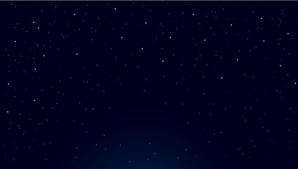 Night sky background banner