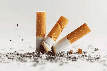 A discarded pack of cigarettes lying in dirty ground