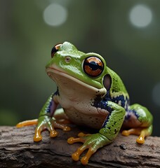 Tree frog, flying frog laughing
