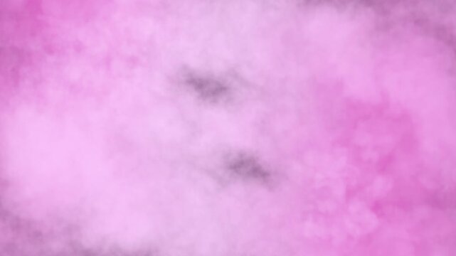 Collision Of Light Pink Smoke Streaming On Black Background