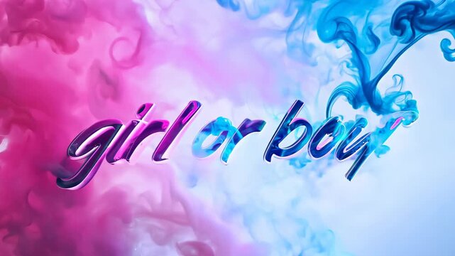 Smoke pink and blue, Concept: gender party.