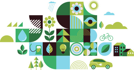 Eco background - ecology concept series