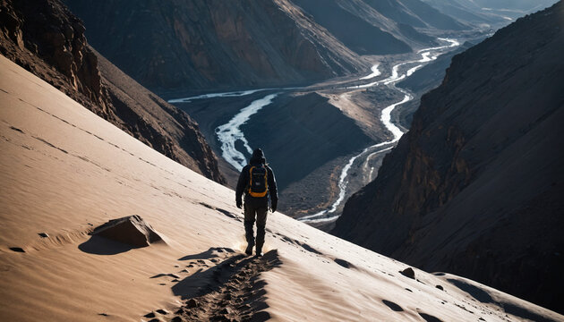 Desert Enigmas in Rainy Winter: The Trailblazer's Trip Immersed in Landslide