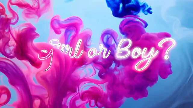 Smoke pink and blue, Concept: gender party.