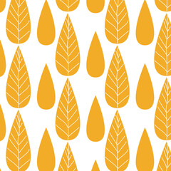 seamless pattern with autumn leaves