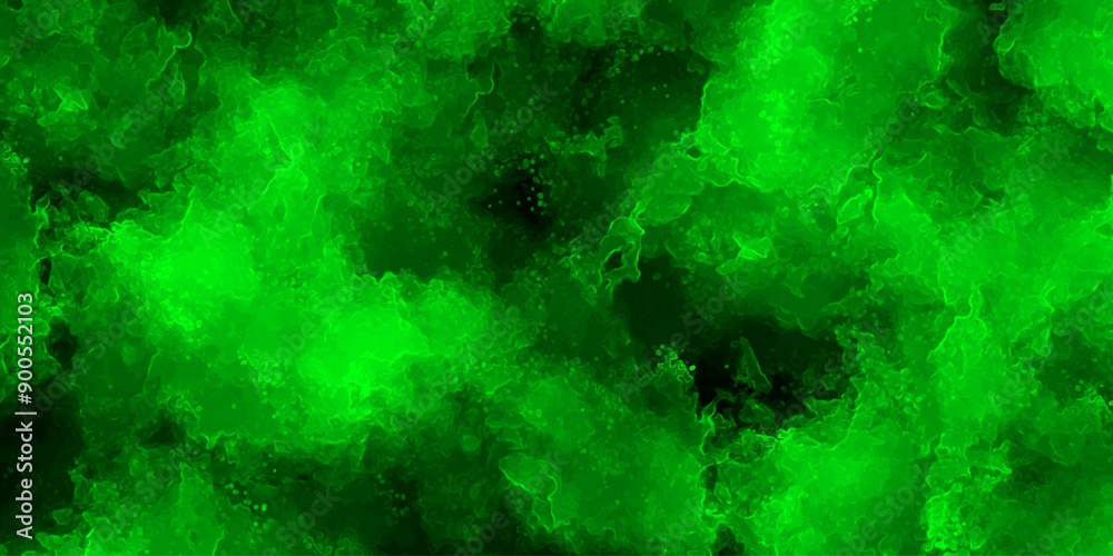Poster vibrant green smoke cloud with dynamic art and atmosphere. seamless and abstract green grunge textur