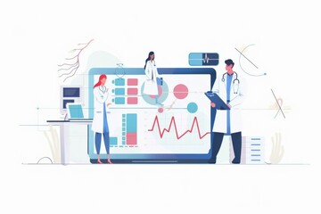 Conceptual medical illustration isolated created with Generative AI