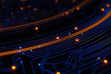 Technology circuit light background