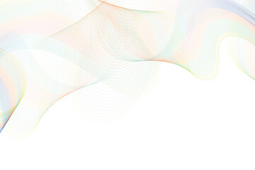 Gradient wave lines background.