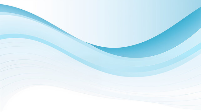 Blue cascading wave flow abstract background