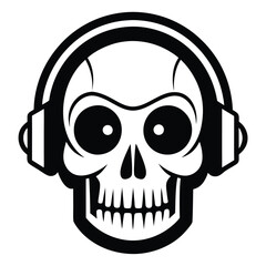 Skull vector pirate icon logo Halloween ghost graphic symbol illustration