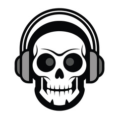 Skull vector pirate icon logo Halloween ghost graphic symbol illustration