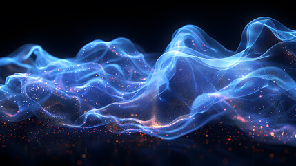 An abstract background image, a grainy image on a black background