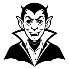 Dracula  Silhouette  Vector  illustration 