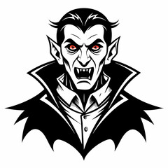 Dracula  Silhouette  Vector  illustration 