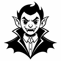 Dracula  Silhouette  Vector  illustration 