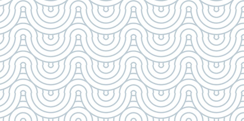 Vector overlapping Pattern Minimal diamond geometric white gray color spiral line waves abstract  line. seamless fabric stripe overlap creative retro circle line minimal pattern white background.