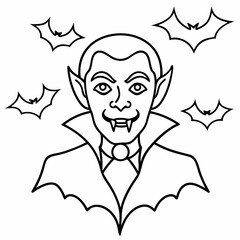  Vampire  Silhouette Vector illustration