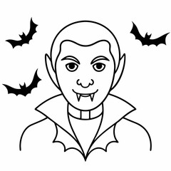  Vampire  Silhouette Vector illustration