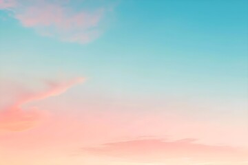 Fototapeta premium Dreamy Pastel Cloudscape