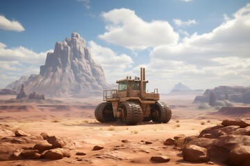 Heavy Machinery in the Desert