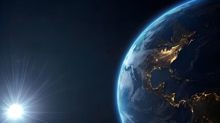 Fototapeta premium Round Earth view