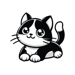 silhouette cat vector, illustration and cartoon