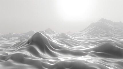 Fototapeta premium Gradient waves with a sense of fluid motion