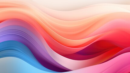 Fototapeta premium Gradient waves with a sense of fluid motion