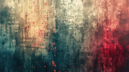 Grunge texture with bright tech overlays