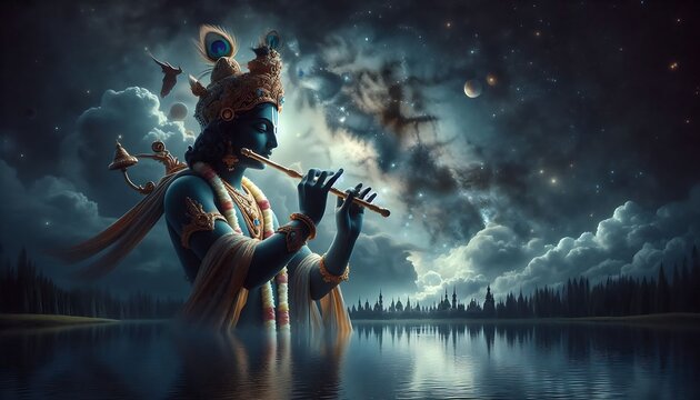 Portrait of Lord Krishna