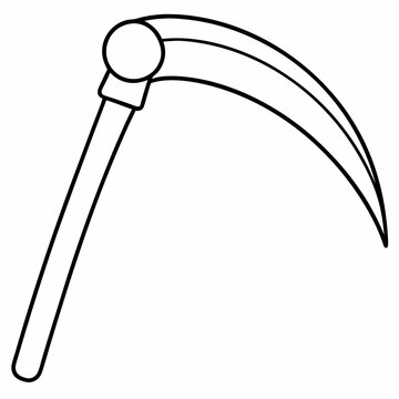 recommend clip art: Halloween sickle Silhouette Vector Illustration
                    