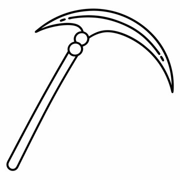 recommend clip art: Halloween sickle Silhouette Vector Illustration
                    