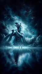 Fototapeta premium Lord Krishan in ethereal form 