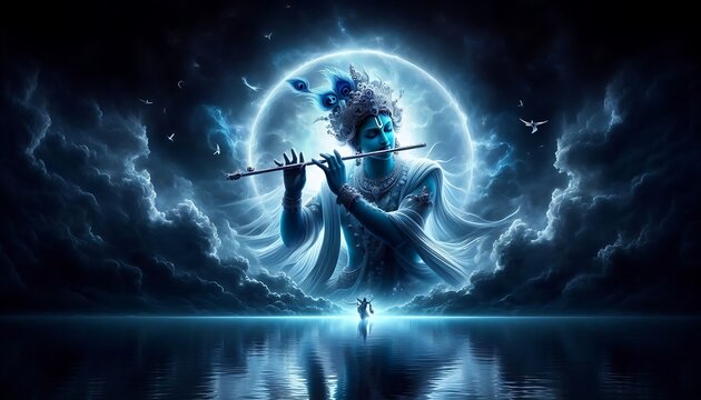 Lord Krishan in ethereal form 