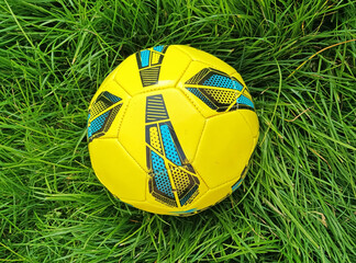 soccer ball on green grass