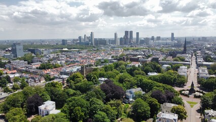 Fototapeta premium panorama of the city den haag