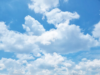 fantastic blue sky high shape outdoor group of white clouds background in summer abstract gradient light beauty background. beautiful bright cloud and calm fresh wind air climate.